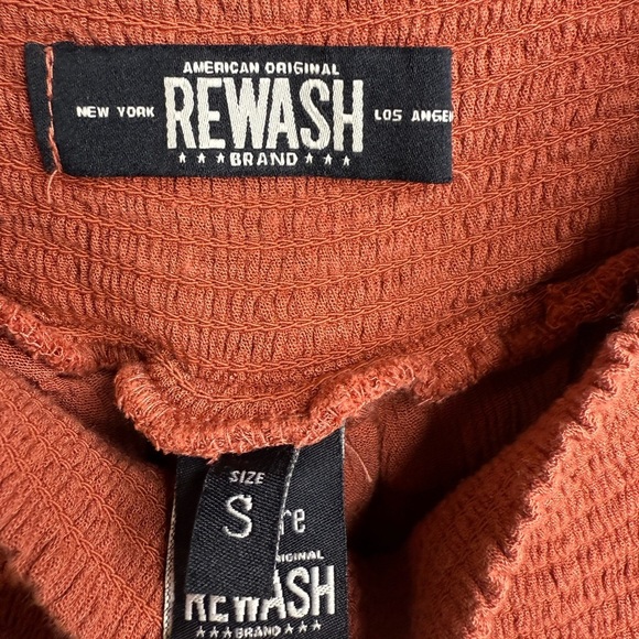 Rewash Bran Rust Layered Women's Mini Skirt with built in shorts Size Small GUC - Picture 4 of 5